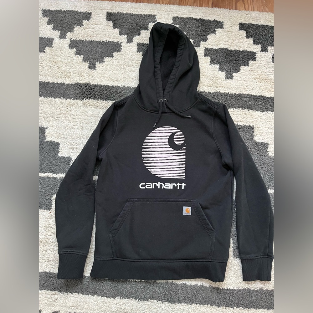 Carhartt Sweatshirt; Womens 4-6 (small); Black; Worn Once;